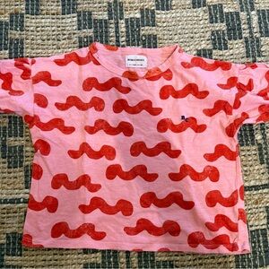 Bobo Choses Pink and Red Kids Shirt size 6-7 EU 122